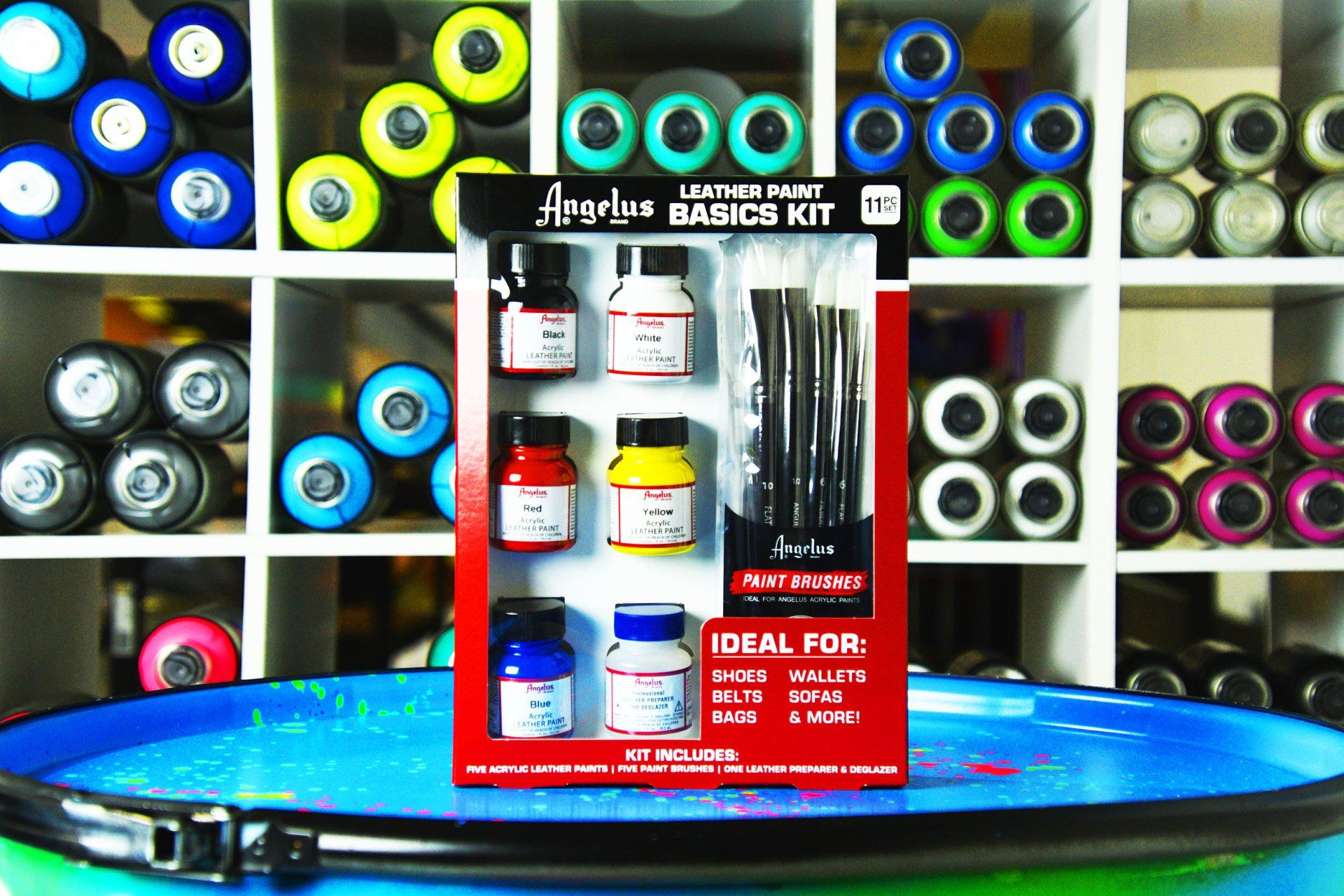  Angelus Leather Paint Kit- Basics Starter Kit Includes 5  Paints