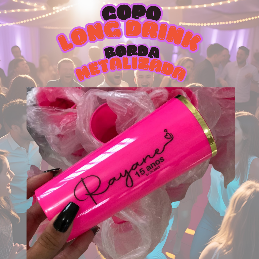 Copo long drink personalizado