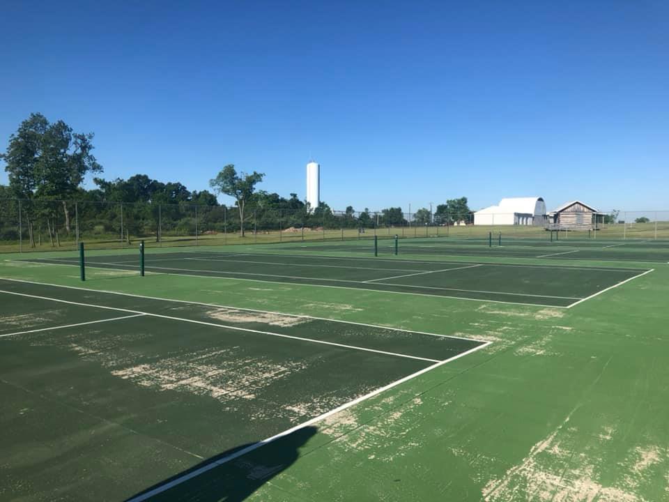Large Green Tennis Court — Dayton, OH — Asphalt Sealcoaters of Dayton