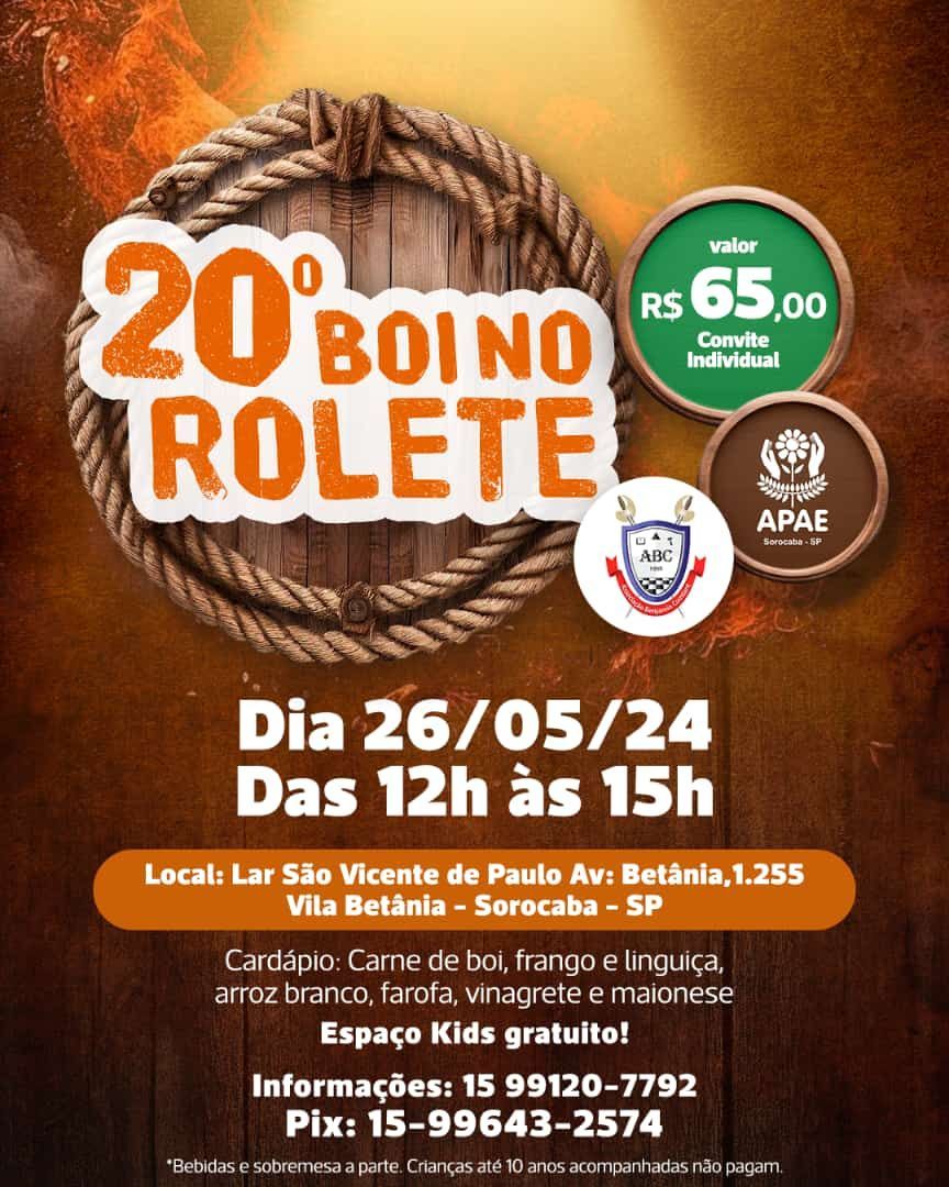 ? 26 de Maio
⏰ Das 12h às 15h
? Convite individual: R$ 65.00*
? Local: Lar São Vicente de Paulo