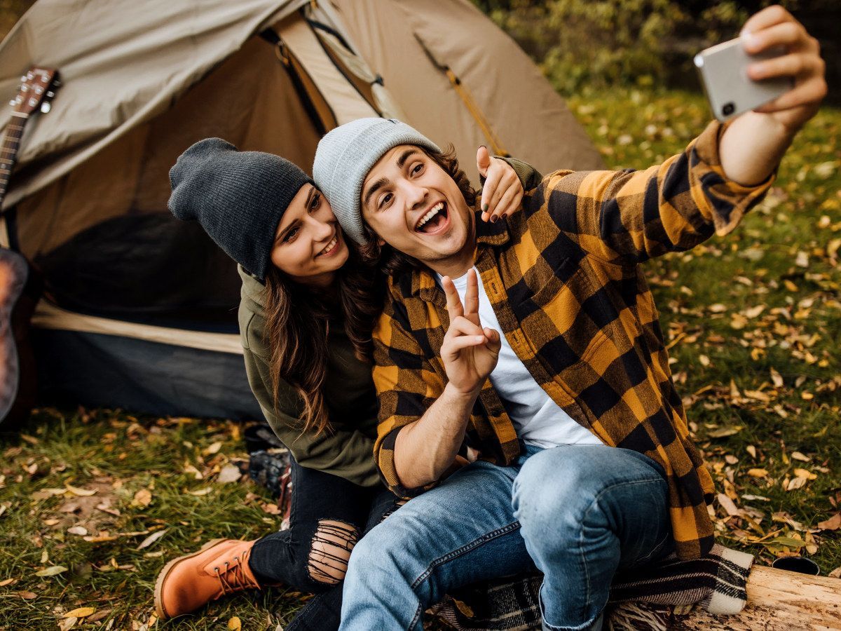 Camping Life Gallery - Smiling for a Selfie