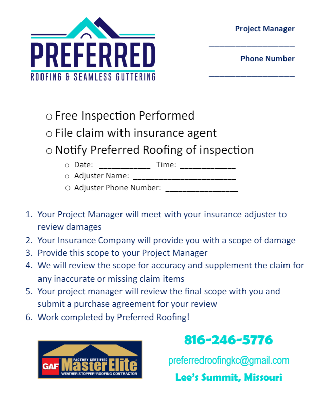 A Complete Roof Storm Damage Checklist for Insurance