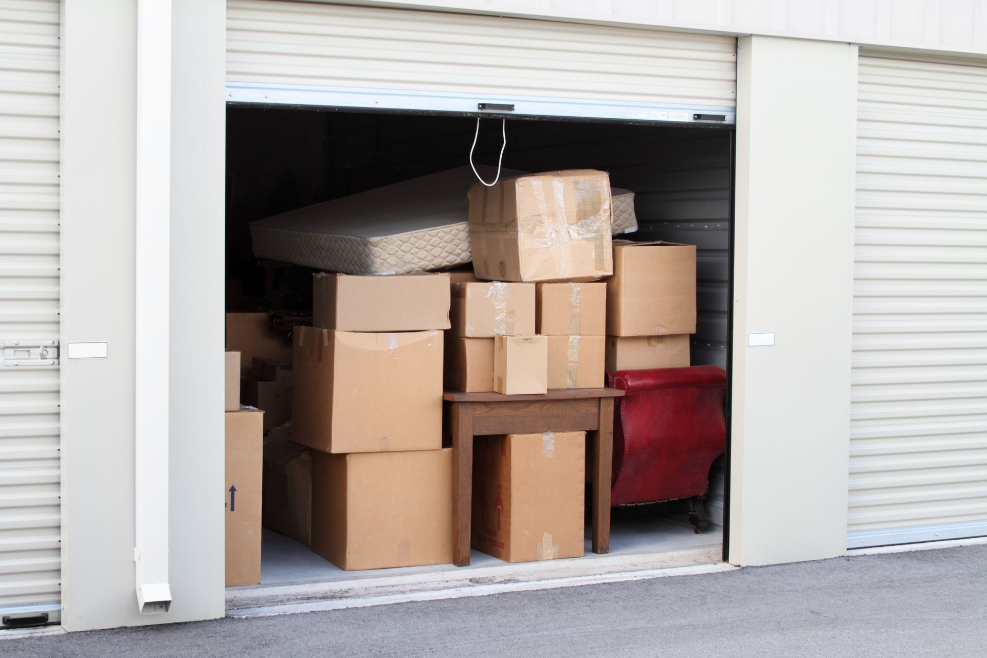 Boxes In A Storage Unit — Pompano Beach, FL — Pac's Moving and Storage