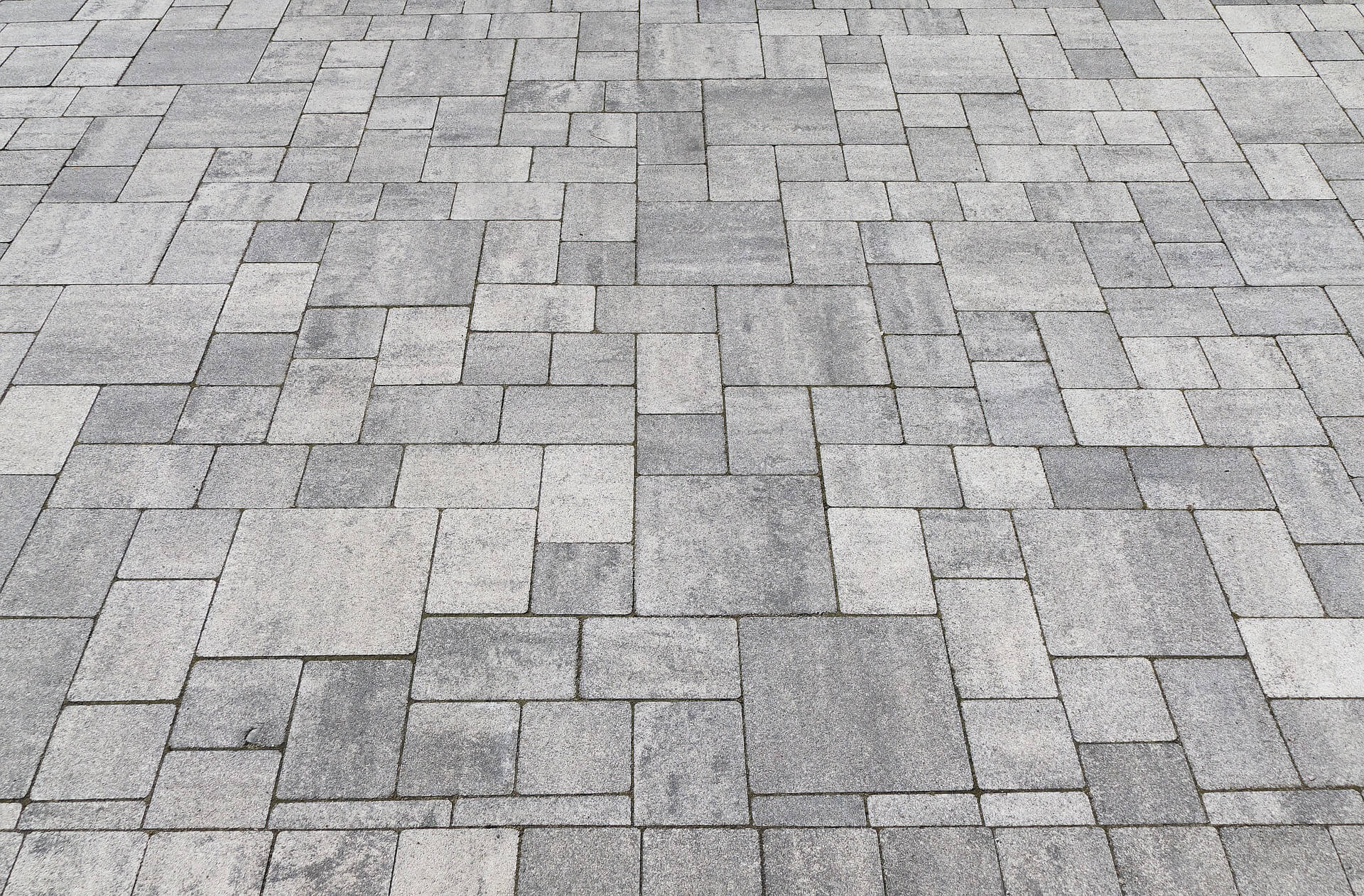 grey stamped concrete