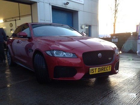 Jaguar side windows tinted