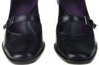 a pair of women's formal black shoes
