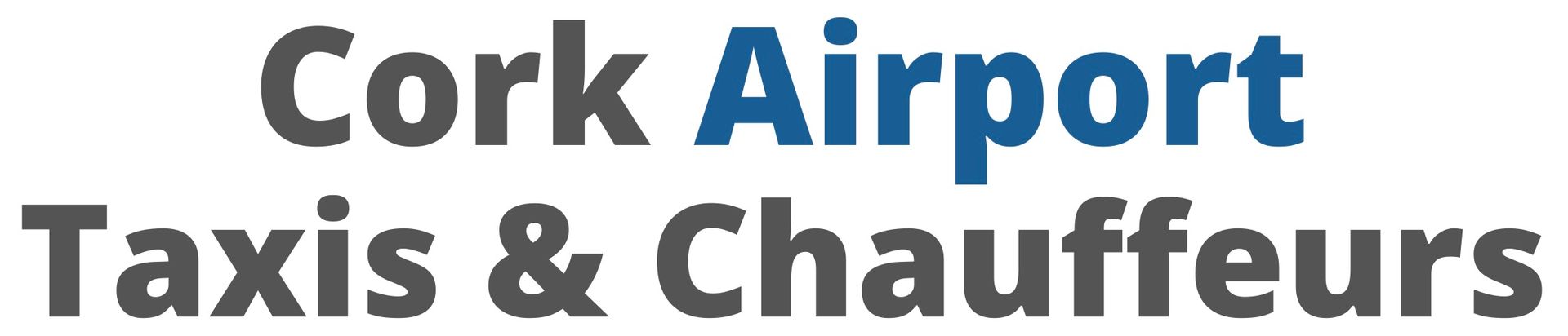 a logo for cork airport taxis and chauffeurs