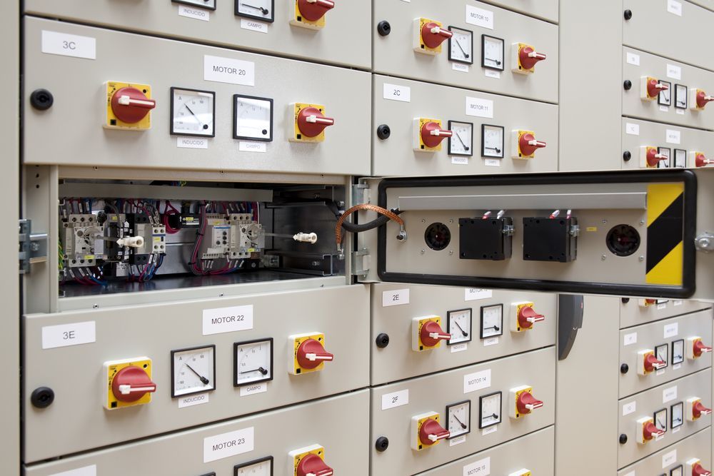 Electrical Control Panel With Open Door, Showing Wiring and Components — FAW Electrical in Sussex Inlet, NSW