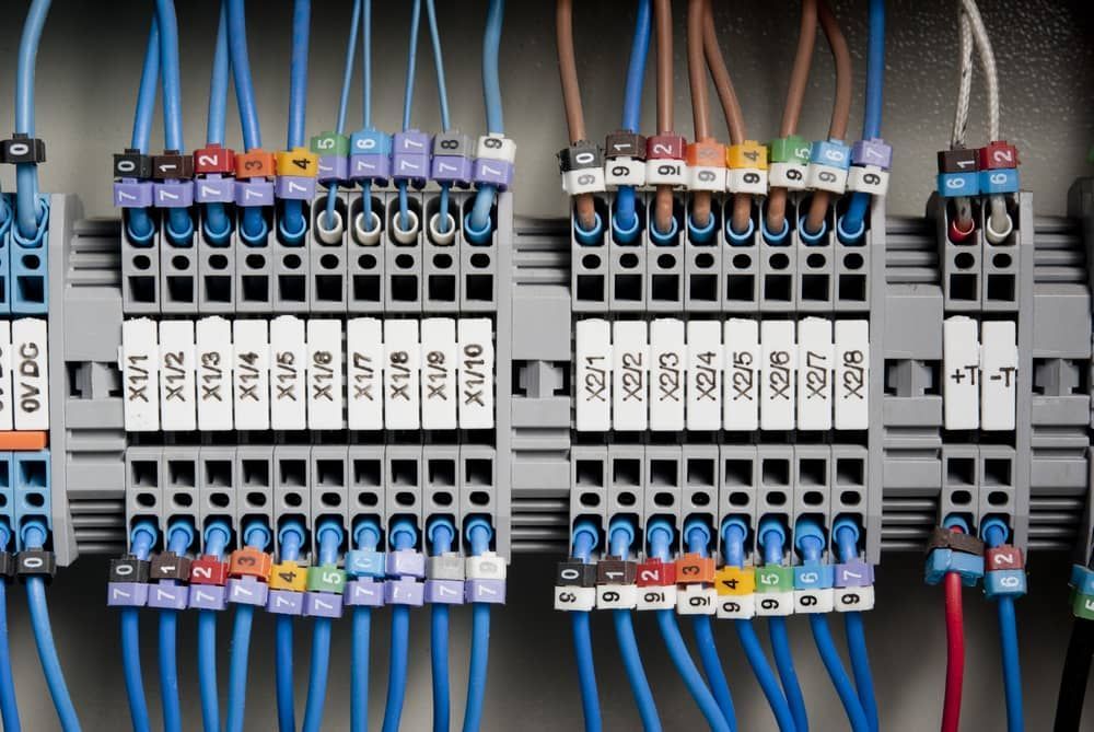 Electrical Wiring Terminal Blocks With Numbered Wires — FAW Electrical in Sussex Inlet, NSW