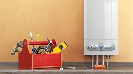 Repair And Replacement — Water Heater With Tools in Hot Springs, AR