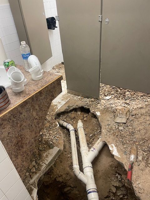 Sewern Line Repair — Installing Pipe Under The Ground in Hot Springs, AR