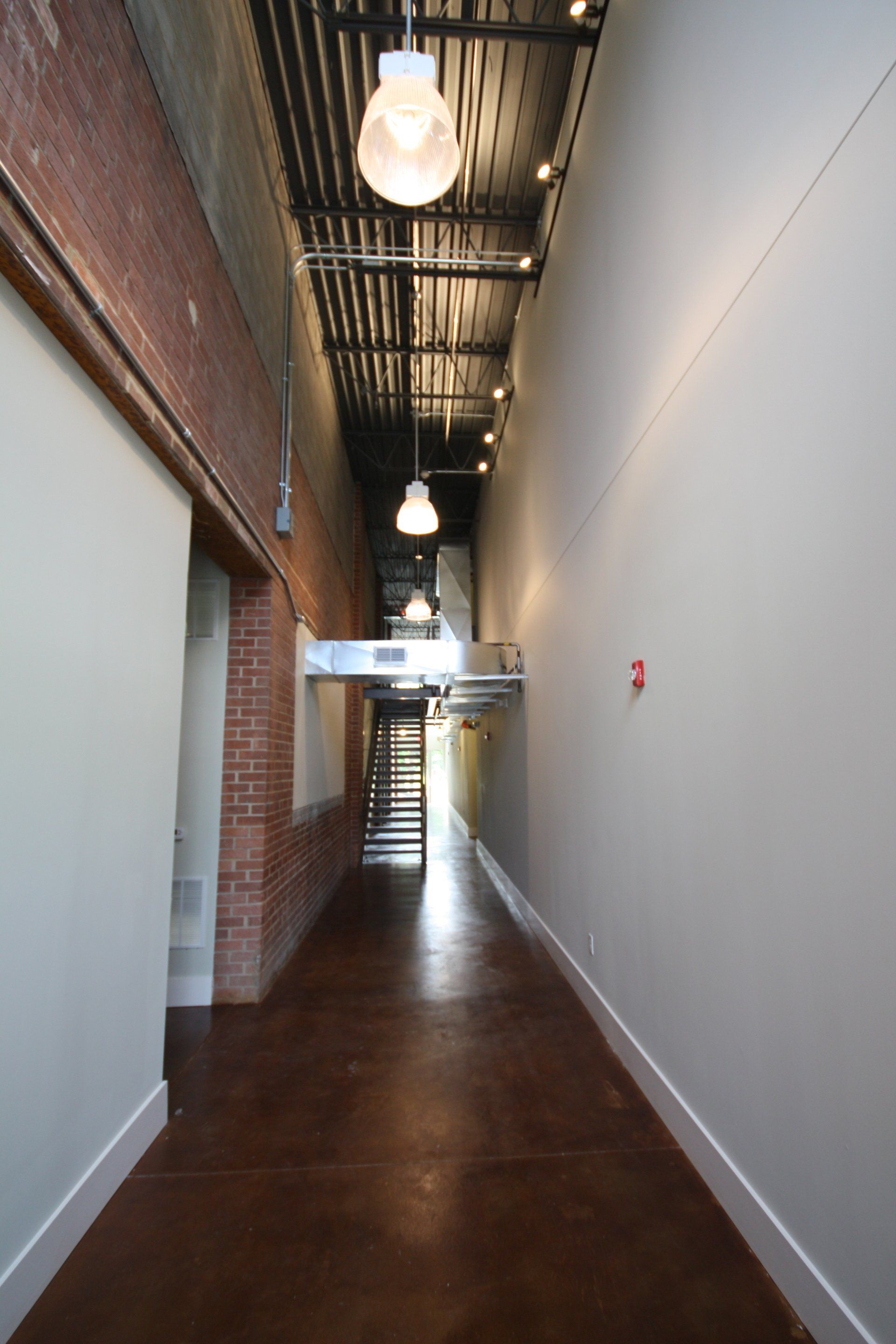 the bottling works hallway