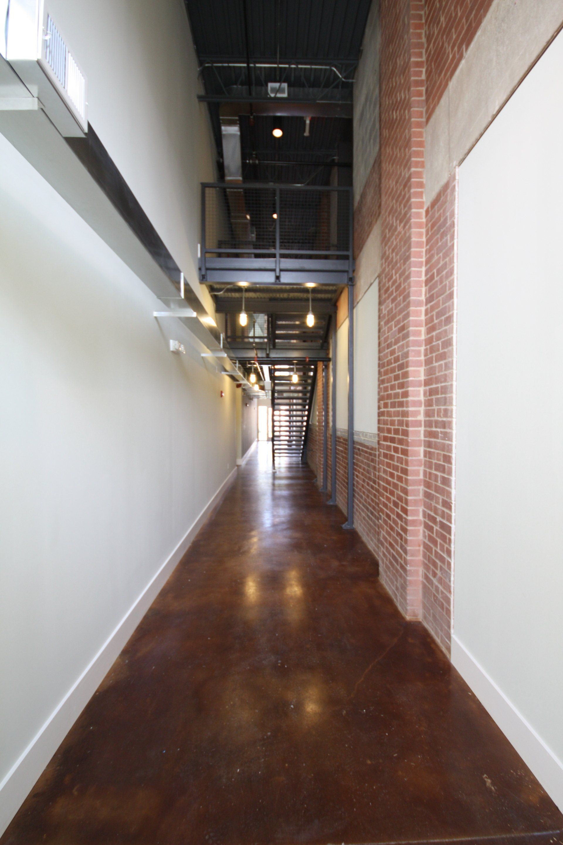 the bottling works hallway