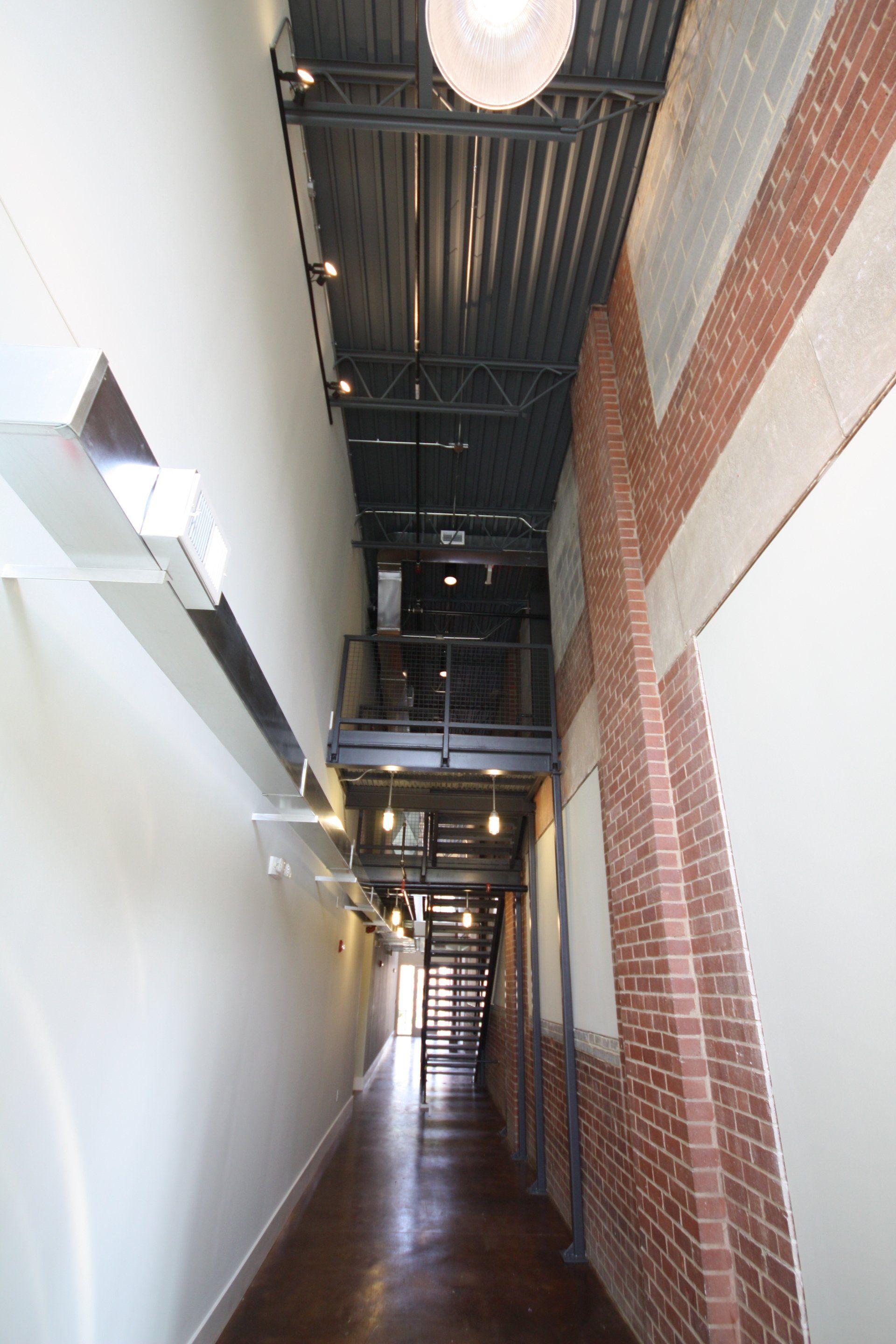 the bottling works hallway