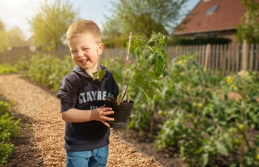 Diverse kleurrijke tomaten gerangschikt op een verweerde, donkere houten ondergrond.