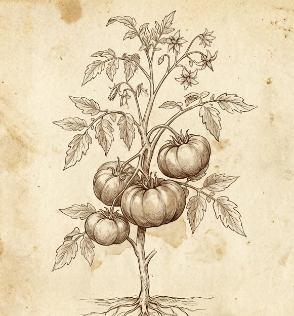 Een groot zeilschip vaart op kalm water bij zonsondergang; een oranje en gouden lucht.