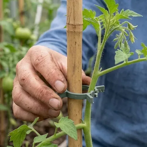 Diverse kleurrijke tomaten gerangschikt op een verweerde, donkere houten ondergrond.