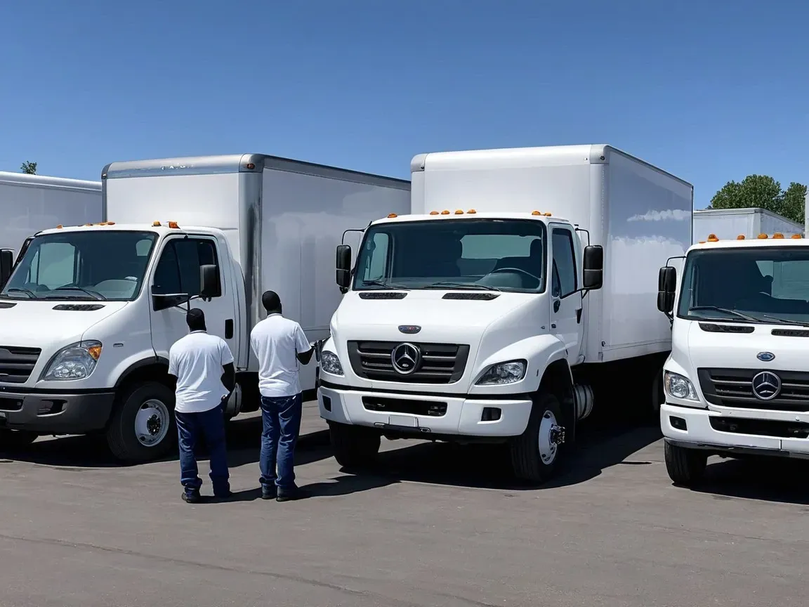 Fleet Truck Service in Boulder, CO, features white trucks showcasing certified mechanics for expert repair services