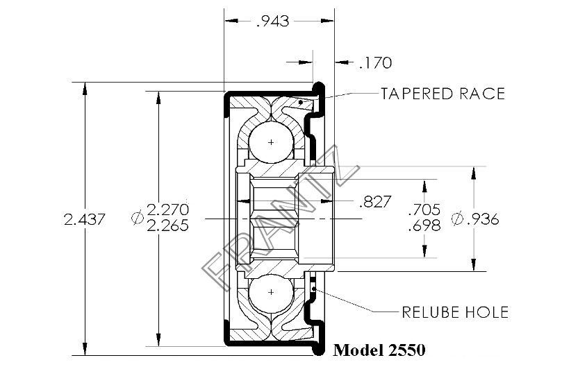 Drawing of Frantz 2550 Power Swage 2.5