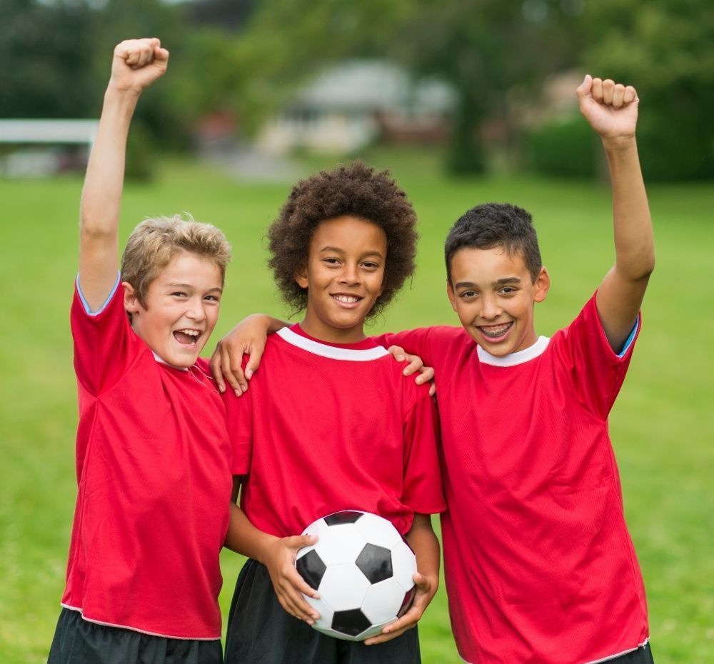 kids playing soccer