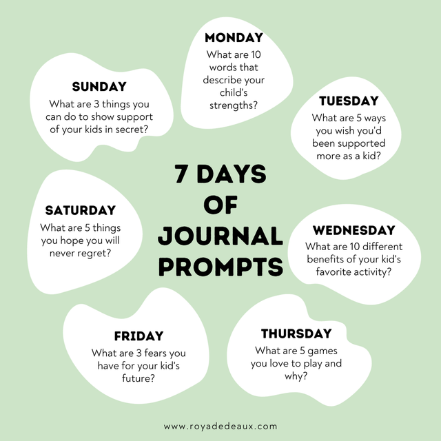 creative journal entries for kids
