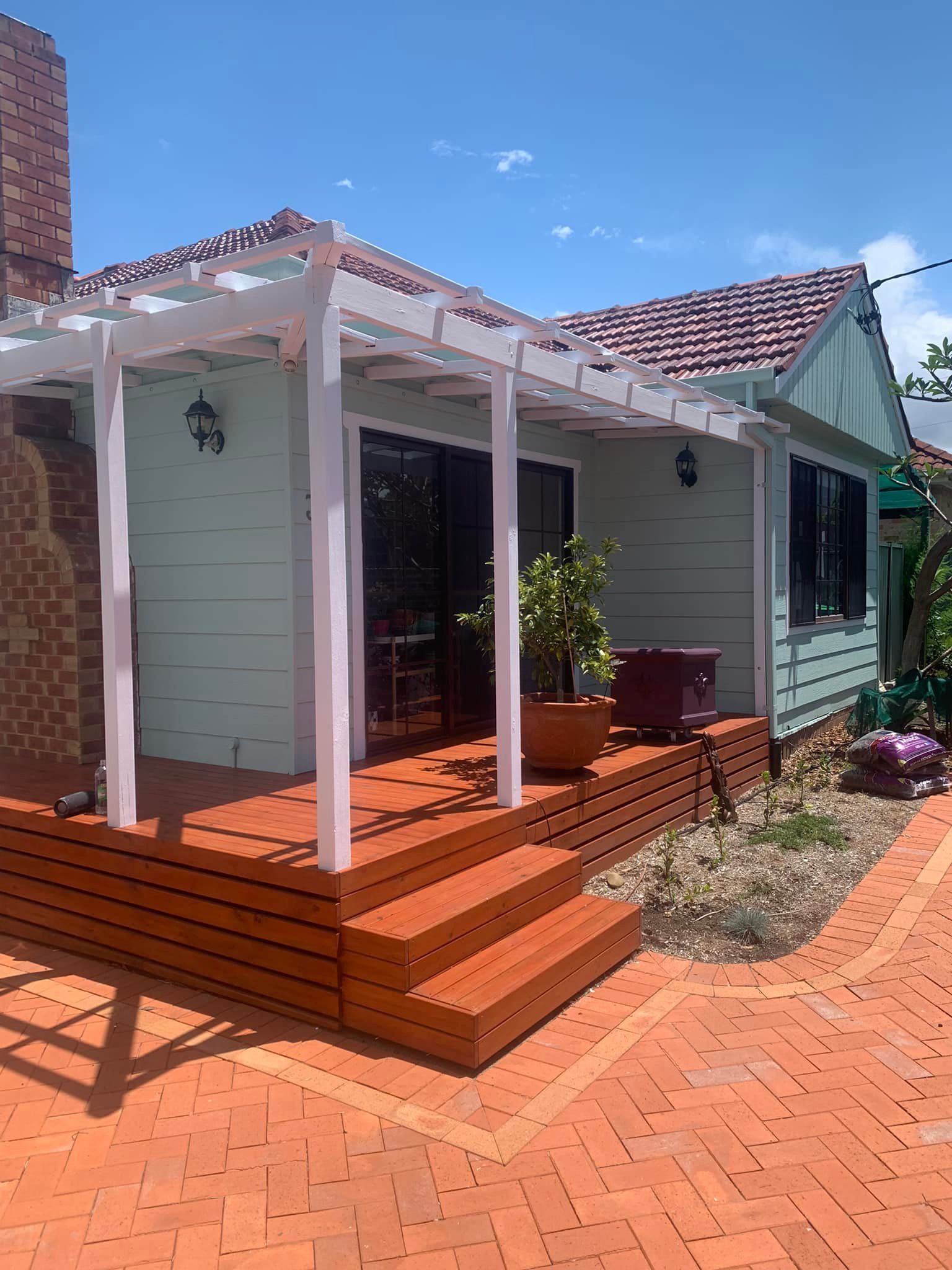 A House With a Porch and Stairs in Front — Karl Witt Painter & Decorator In Albion Park, NSW