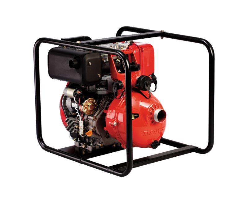 Red Diesel Engine Driven Firefighter