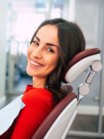 Girl receiving Biological dental therapy