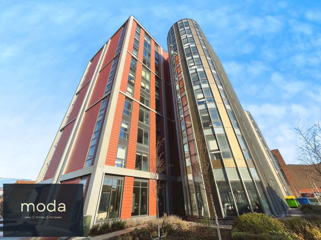 Modern apartment buildings with 