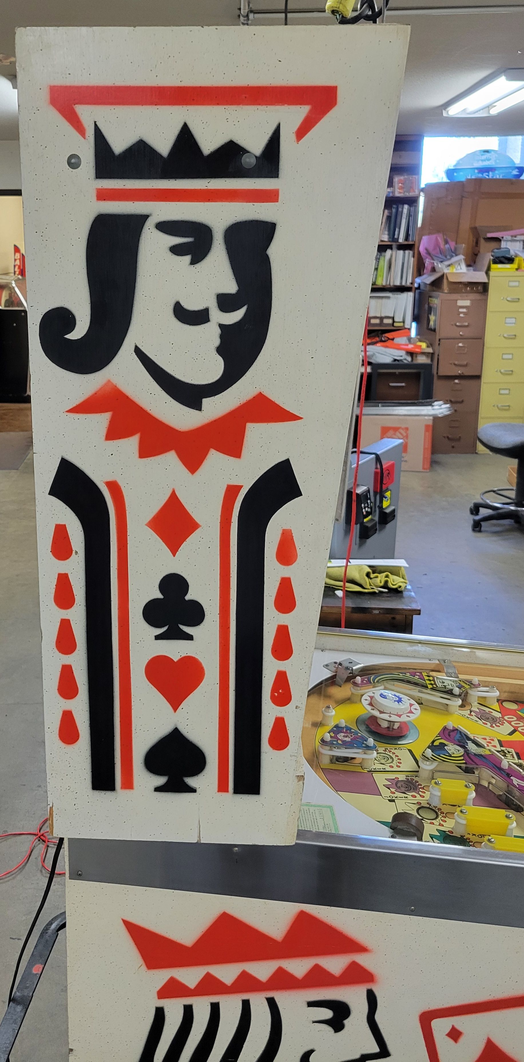 A king card with a crown and spades on it