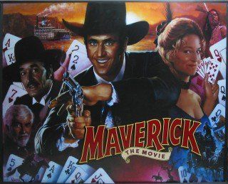 A movie poster for maverick the movie