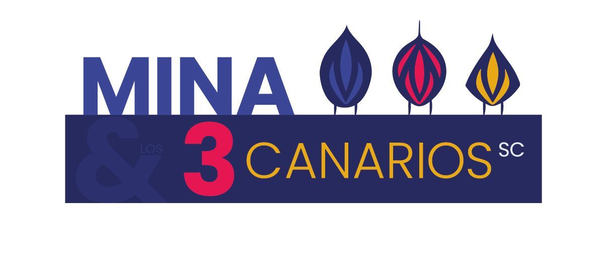 Logo Mina & 3 canarios sc by Patricia Lupi