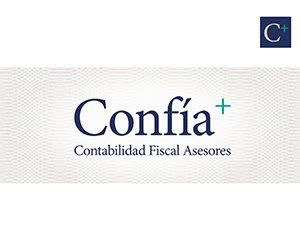 Logo Confia+ Contabilidad fiscal y asesores by Patricia Lupi