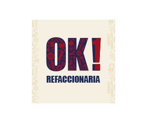 Logo OK! Refaccionaria by Patricia Lupi