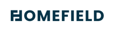 The word homefield is written in black on a white background.