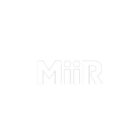A white background with the word mir on it.