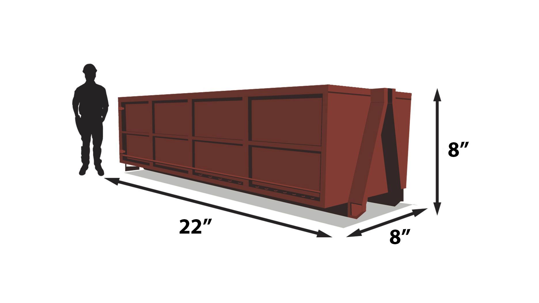 Red dumpster, 21'1