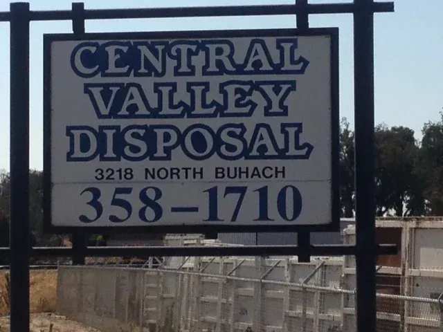 Sign for Central Valley Disposal