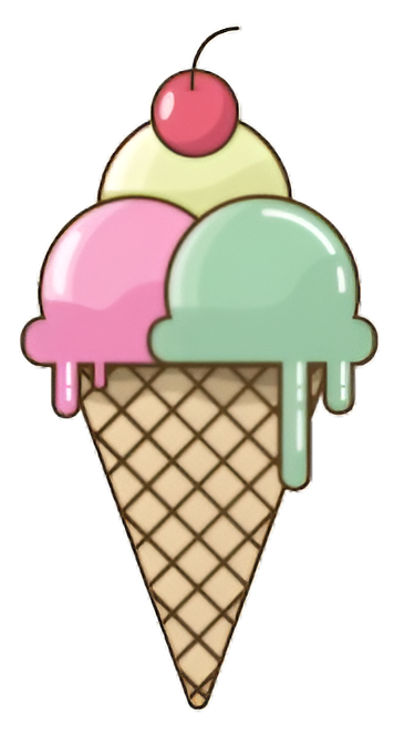 Ice Cream Cone With Three Scoops — Happy Hills Ice Creamery In Atherton, QLD