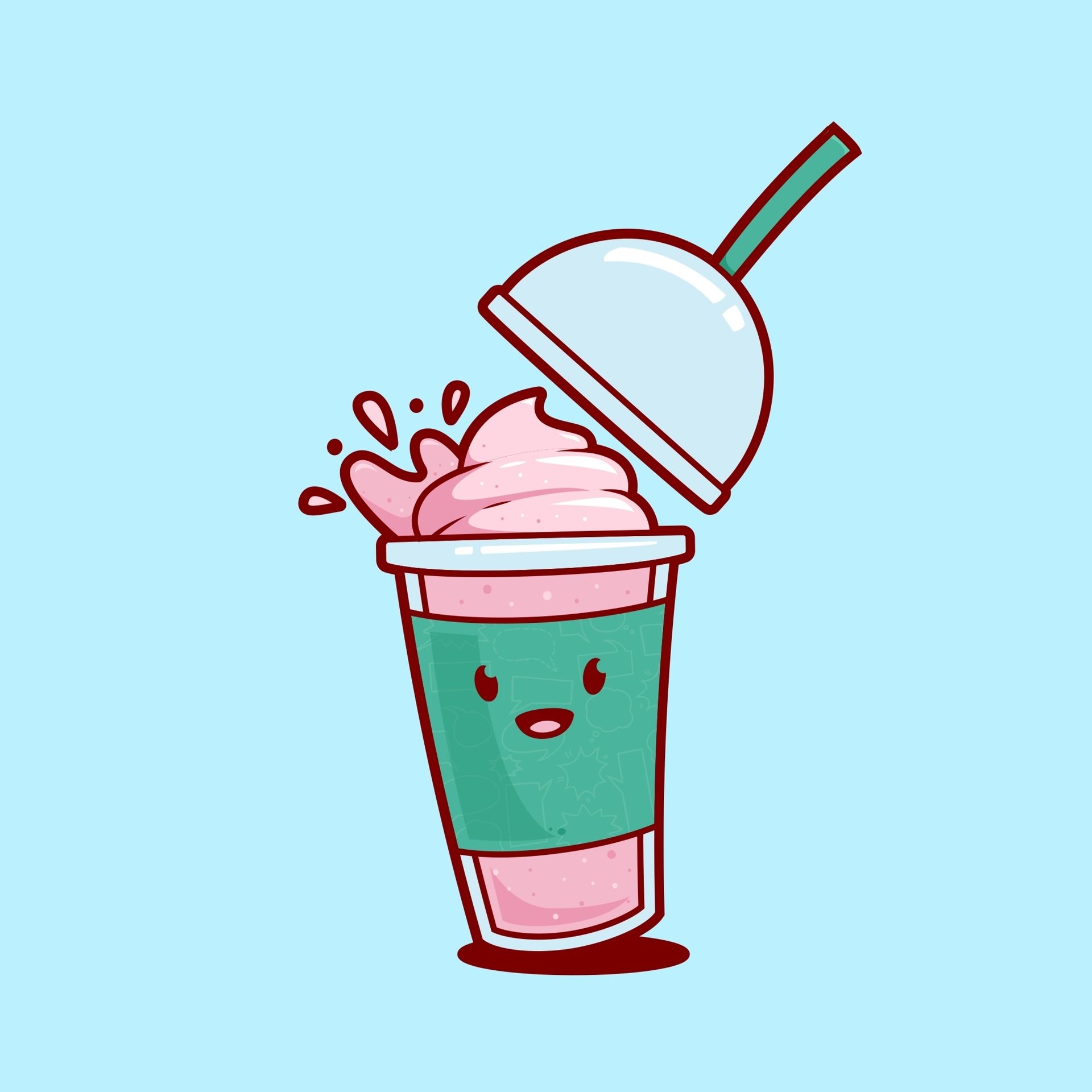 Ice Cream Illustration — Happy Hills Ice Creamery In Atherton, QLD