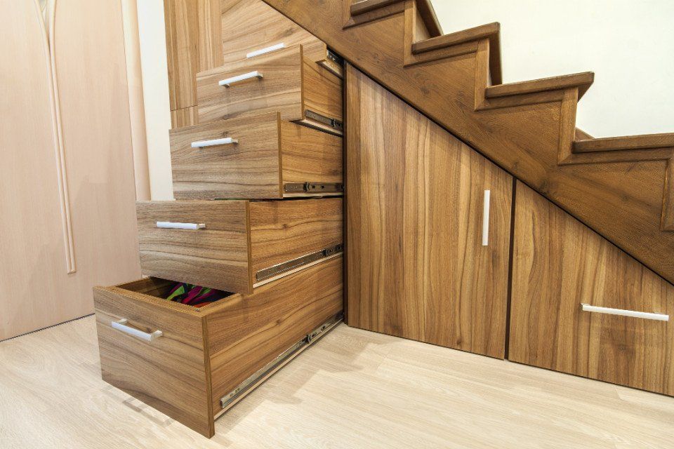 3 Ways to Use the Space Under Home Staircases in Lexington, Kentucky (KY) like Extra Storage