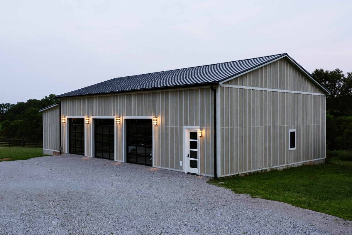 A modern equine barn near Lexington, KY