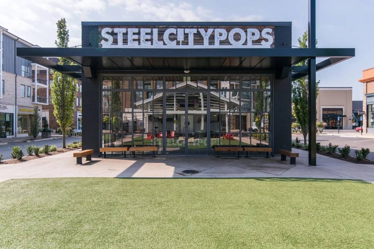 Steel City Pops retail building constructed by Anderson and Rodgers near Lexington, Kentucky (KY)