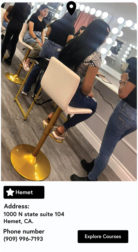 A group of women are sitting in chairs in a salon.