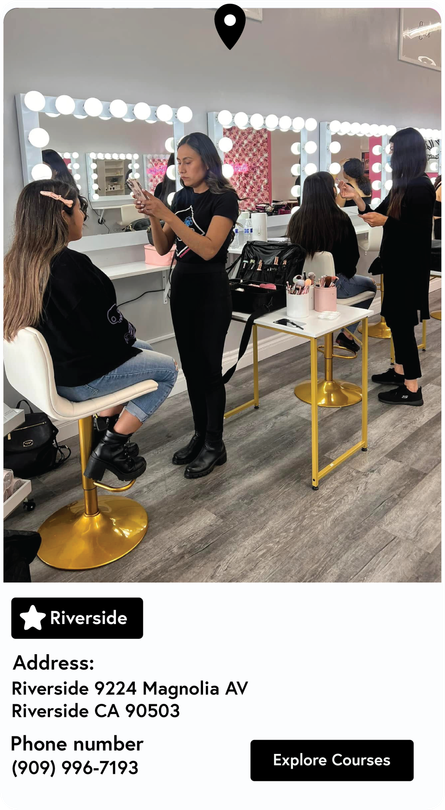 A group of women are getting their hair done in a salon.