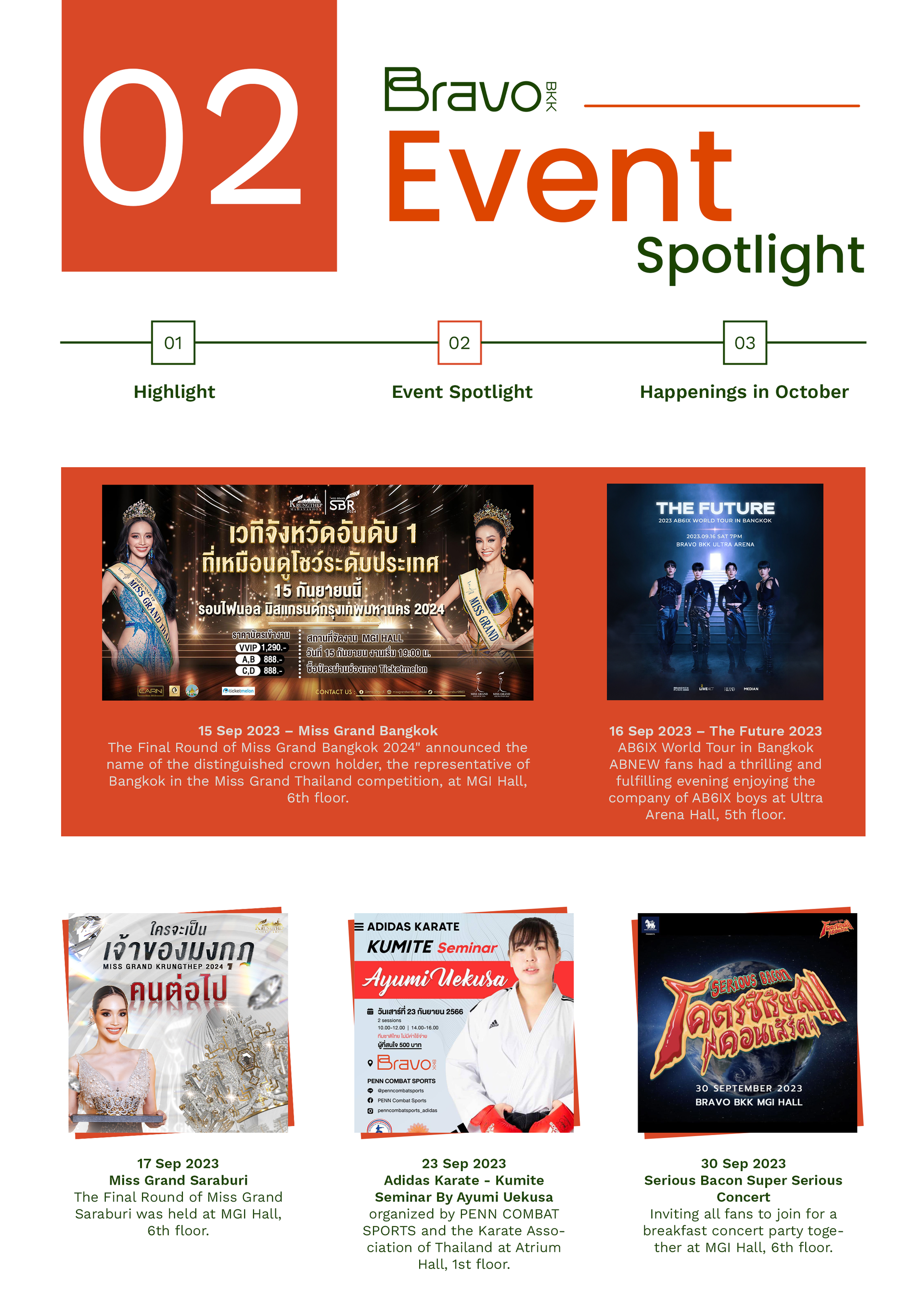 Bravo BKK Newsletter October 23 Issue 1 Event Spotlight