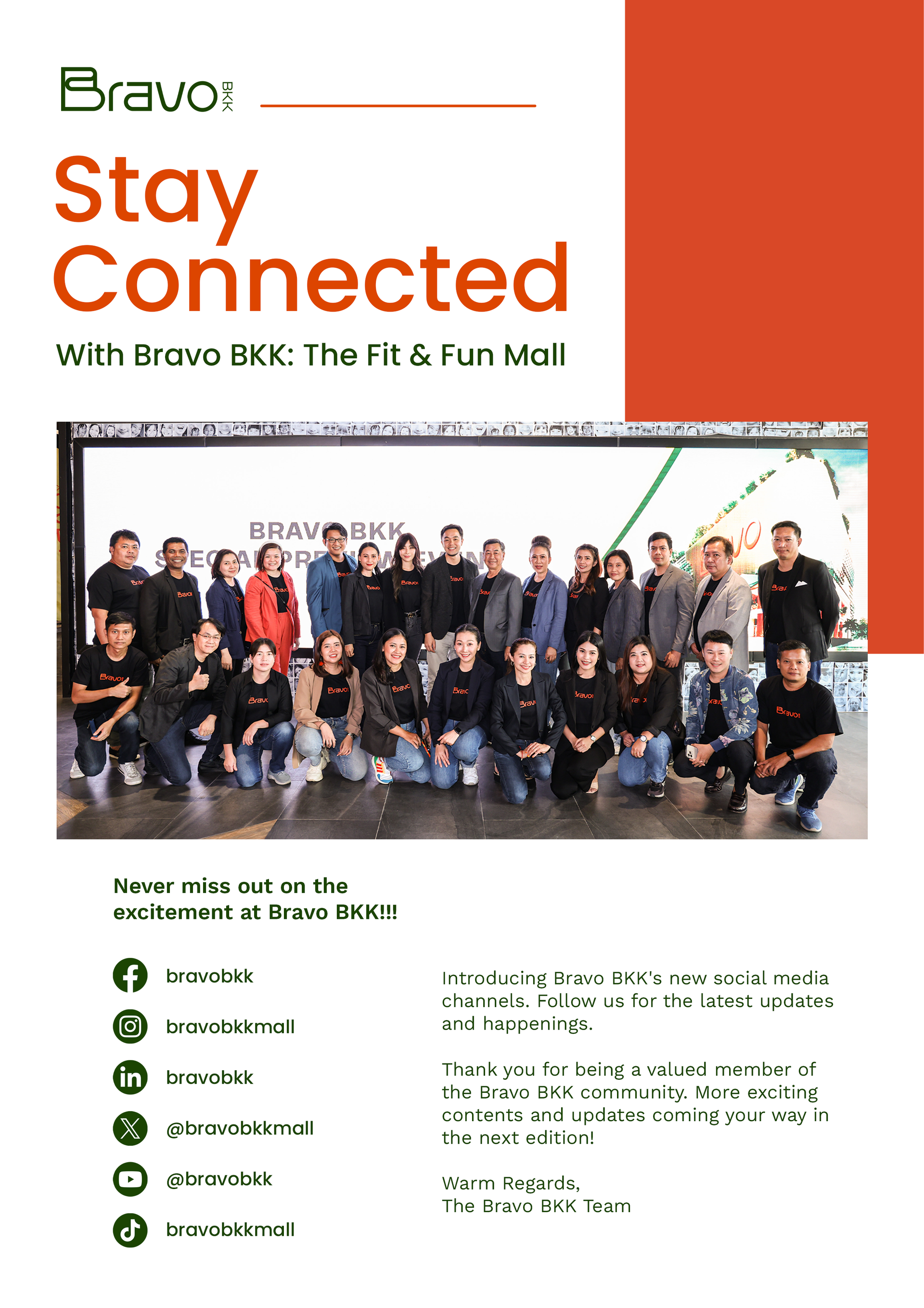 Bravo BKK Newsletter October 23 Issue 1 Stay Connected