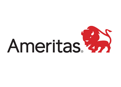 The red Ameritas logo featuring a stylized bison icon next to the brand name in black text.