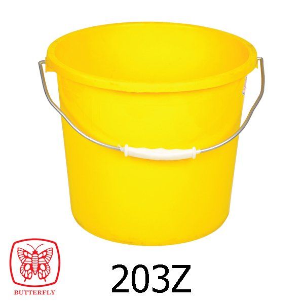 Plastic pail with handle