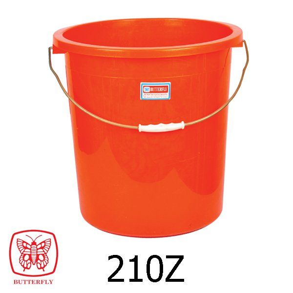 Plastic Bucket with steel Handle